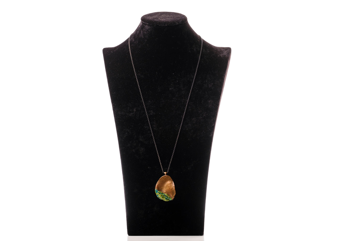 Copper Coated Kolanut with Painted African Sponge 1