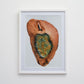 Print of Natural Kolanut with Putty and Enamel Paint